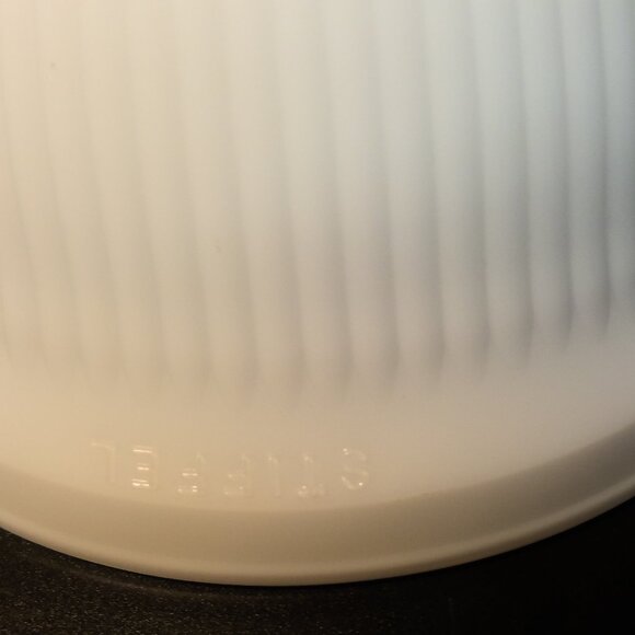 Stiffel Glass Shade Up Light Torchiere Table Lamp - Picture 2 of 4